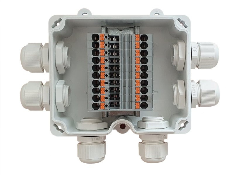 КСП-10 IP66 "Аякс" PUSH-IN Влагозащищенная распределительная коробка
