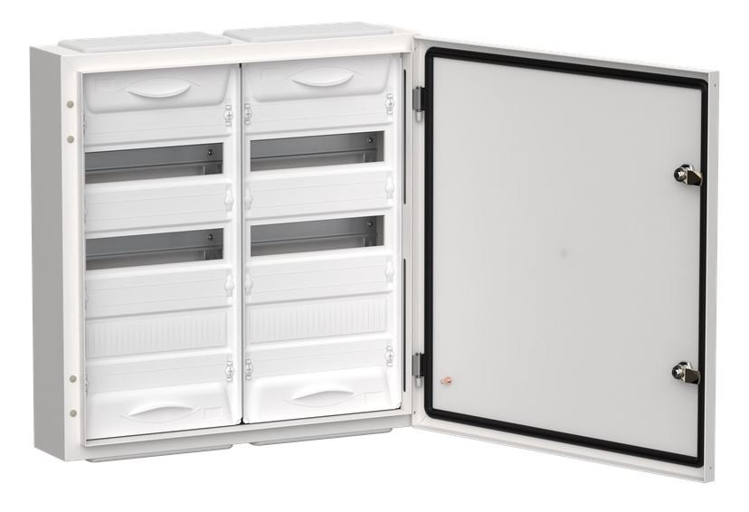 Корпус металлический TITAN 5 ЩРн-72 (2х36) 585х570х140 IP54 одна дверь белый (TI5-50-N-2х036-54) Корпус металлический