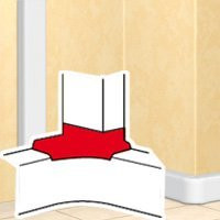 DLP Т-образный отвод для кабель-канала 35х80/105, 50х80/150 мм белый (010763) Угол Т-образный отвод