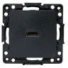 Стокгольм Механизм розетки HDMI черный (EZA00-327-10) Механизм розетки HDMI