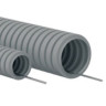 Труба ПП HF легкая D25, серый (60125HF-GR) Труба гофрированная, с зондом, без галогена