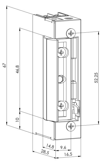 ST-SL451NO Защелка электромеханическая
