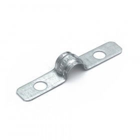 Скоба металлическая двухлапковая усиленная противопожарная СМДУ d8-9 мм отв. d 6,5 мм (100 шт) (PR13.02432) Скоба металлическая