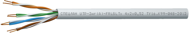 СПЕЦЛАН UTP-3нг(А)-FRLSLTx 2x2x0,52 Кабель «витая пара» (LAN) для структурированных систем связи