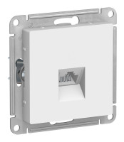 AtlasDesign розетка RJ45, кат. 5Е, 1-местная, скрытой установки, механизм, белый (ATN000183) Розетка компьютерная