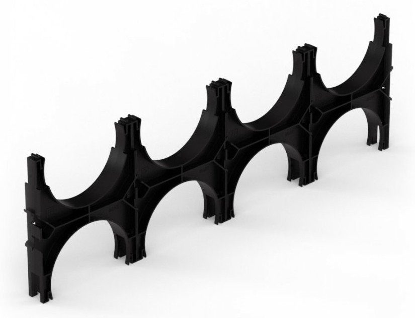 Кластер для двустен.труб d160 мм, четверной, двухсторонний (PR13.02593) Кластер для двустенных труб