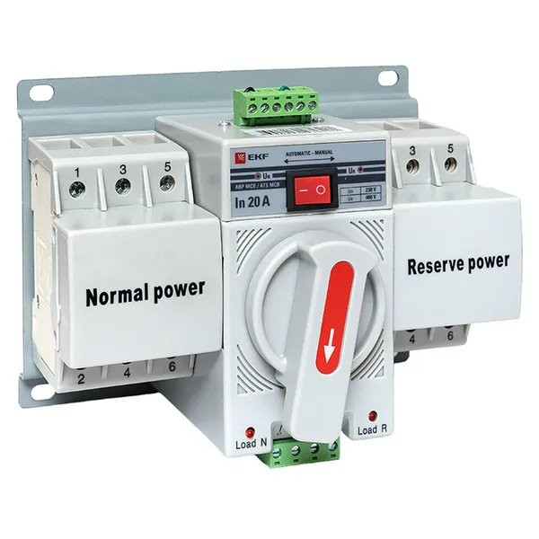 АВР МCB 20А (C) 3Р 400В PROxima (ats-mcb-20c-3p-pro) Устройство автоматического ввода резерва