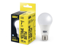 Лампа светодиодная A60 груша 7Вт 230В 6500К E27 (LLE-A60-7-230-65-E27) Лампа светодиодная