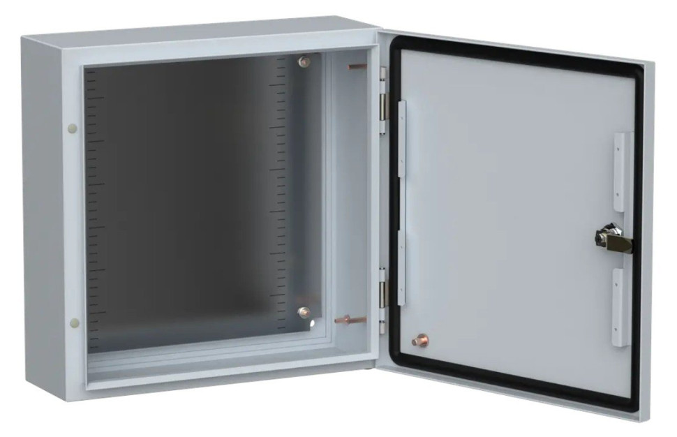 Корпус металлический TITAN 5 ЩМП-40.40.15 400х400х150 УХЛ1 IP66 с монтажной платой (TI5-10-N-040-040-015-66) Корпус металлический с монтажной платой