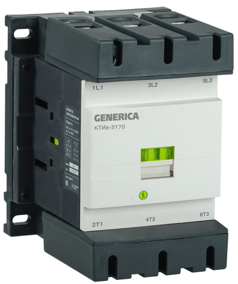 Контактор КТИе-5170 170А 230В/АС3 GENERICA (KKTE50-170-230-10) Контактор