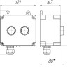 ПКУ-2 фикс IP54 Пост кнопочный