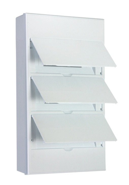 Бокс пластиковый ЩРН-П-36 IP41 белый навесной, (белая дверца) KRANZ (KR-11-0337) Корпус пластиковый