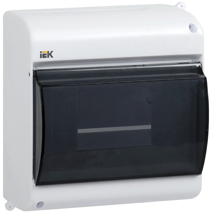 Корпус пластиковый КМПн 2/6 IP30 белый KREPTA 3 (MKP42-N-06-30-09) Щиток модульный с прозрачной дверцей, настенный