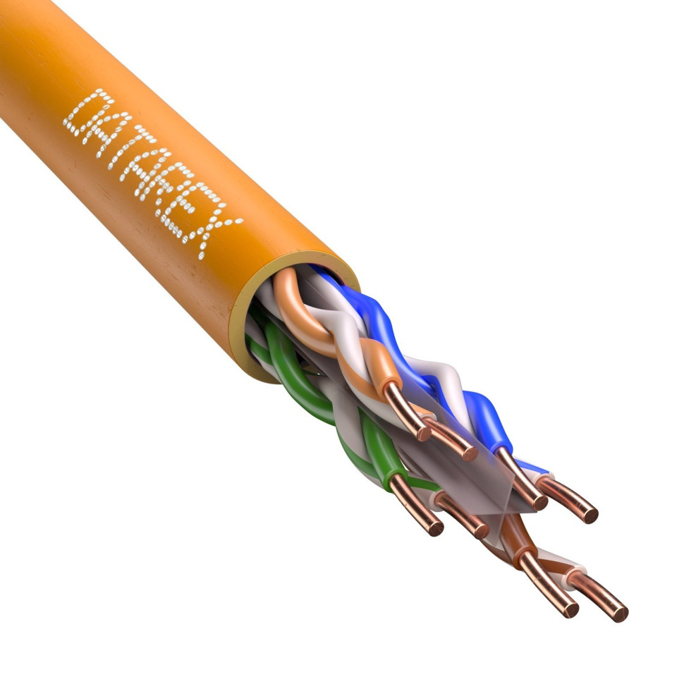 U/UTP 6E 4PR, LSZH нг(А)-HF, оранжевый (DR-141004) Кабель «витая пара» (LAN) для структурированных систем связи