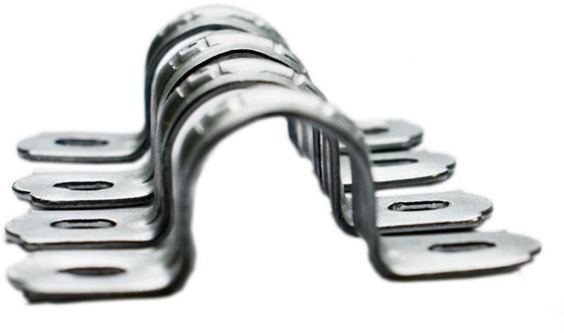 Скоба двухлапковая D8-9 (100 шт) (Завод Труд СМД 8-9) Скоба металлическая двухлапковая