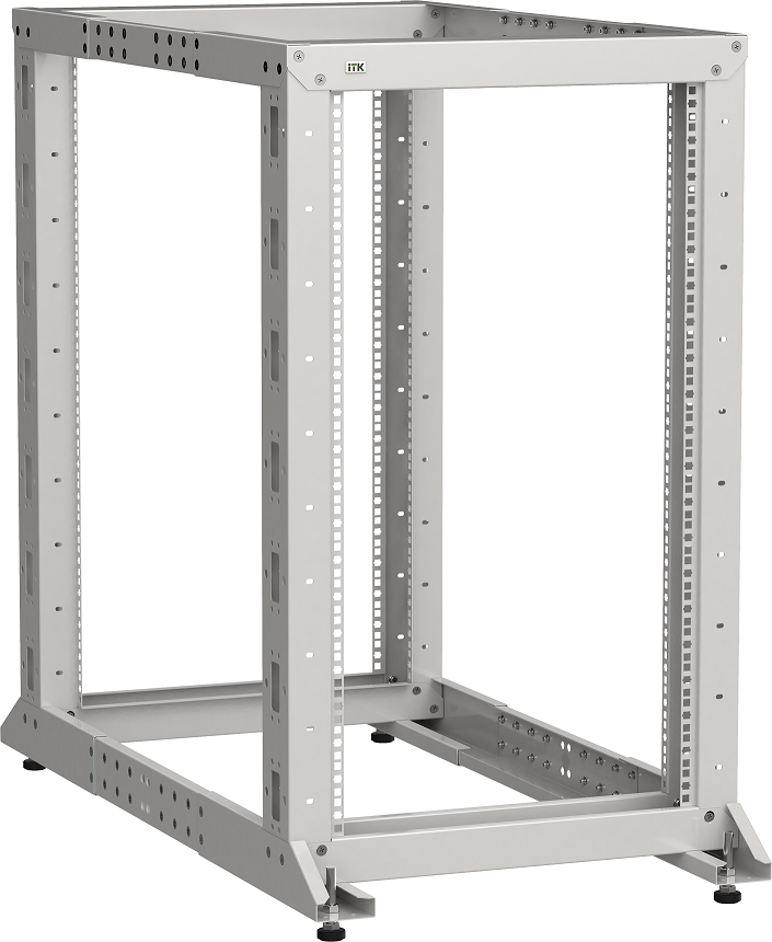 LF35-47U61-2GM Открытая стойка 19", 47U, двухрамная, цвет серый