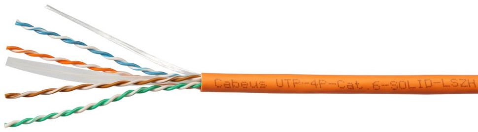 UTP-4P-Cat.6-SOLID-LSZH-500 (7259c-2) Кабель «витая пара» (LAN) для структурированных систем связи