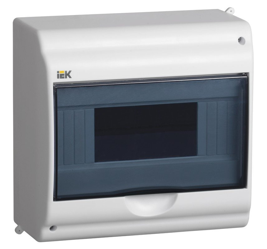 Корпус пластиковый КМПн 2/9-1 IP31 белый KREPTA 3 (MKP42-N-09-31-01) Щиток модульный с прозрачной дверцей, настенный