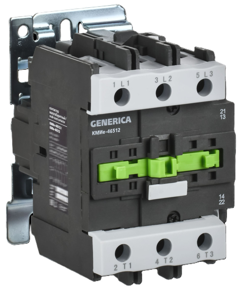 Контактор КМИе-46512 65А 110В/АС3 1NO;1NC GENERICA (KKME41-065-110-11) Контактор
