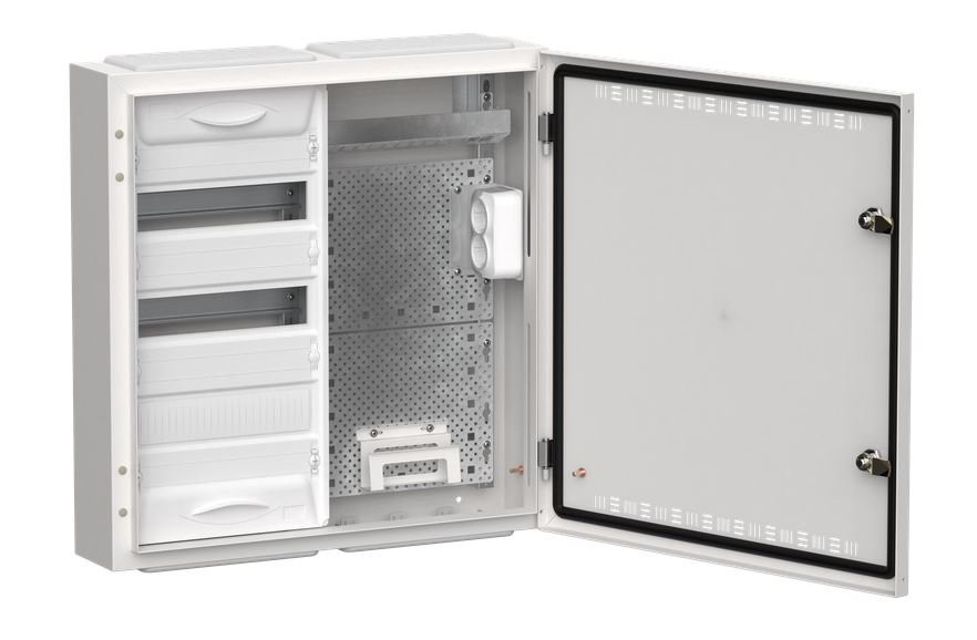 Корпус комбинированный TITAN 5 ЩРн-36 (2х36) 585х570х140 IP30 белый (TI5-51-N-2х036-30) Корпус металлический