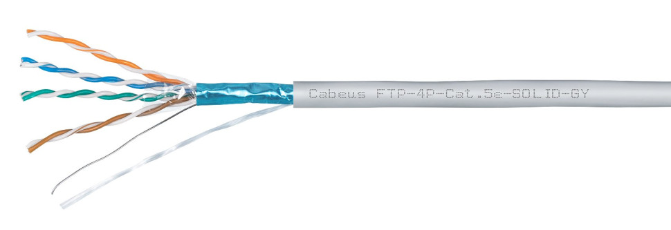 FTP-4P-Cat.5e-SOLID-LSZH-GY (10441c) Кабель «витая пара» (LAN) для структурированных систем связи