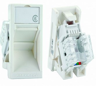 16A-U6-03WT Вставка Keystone