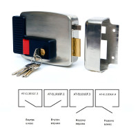 AT-EL101GF.1 (внутренний правый) Замок электромеханический накладной