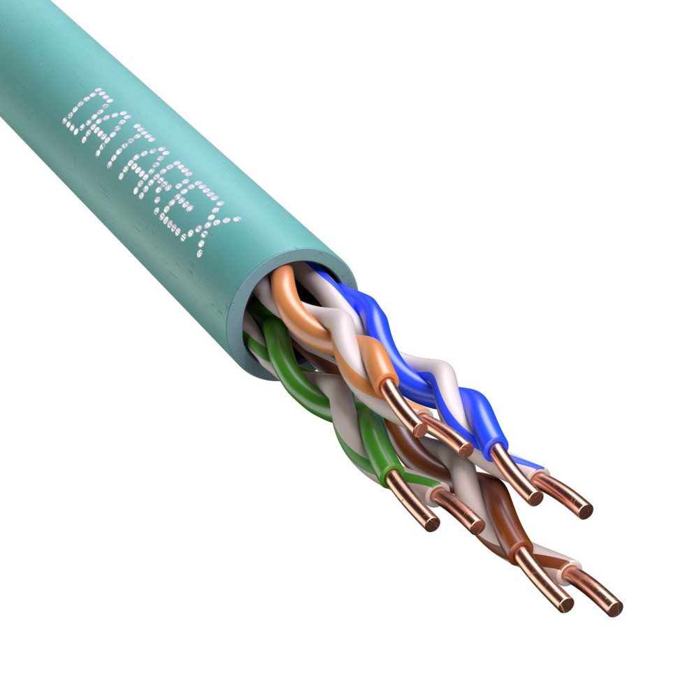 U/UTP 5E 4PR PVCLS нг(А)-LSLTx, бирюзовый (DR-140067) Кабель «витая пара» (LAN) для структурированных систем связи