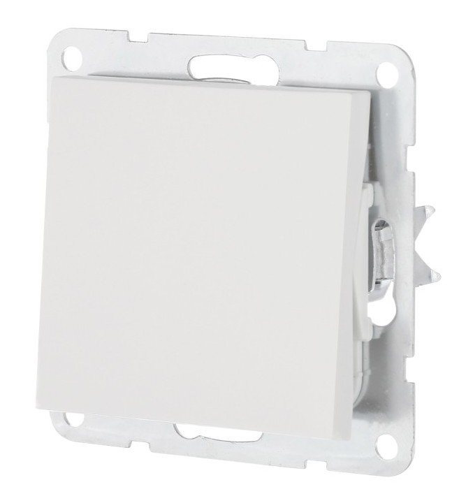 Переключатель 1-клавиши, на 2 направления, белый LK80 (840304-1) Переключатель
