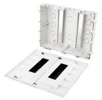 Бокс пластиковый ЩРВ-П-24 IP41 белый, черная прозрачная дверь. KRANZ (KR-11-0224) Корпус пластиковый