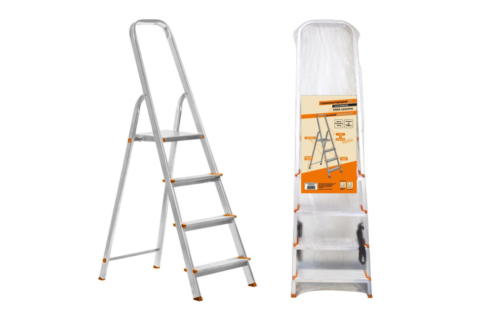 СК4, 4 ступени (SQ1028-0102) Стремянка комбинированная