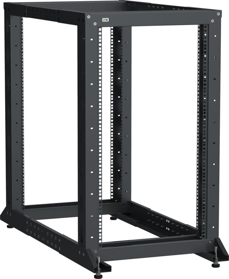 LF05-52U61-2GM Стойка 2-рамная 52U 600х600-1000мм черная