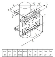 КСТ д. 70-150 "Аякс" Кронштейн для крепления на столб/трубу