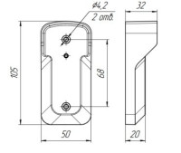 RD-26-Mifare IP66 К "Аякс", черный Считыватель