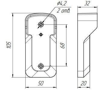 RD-26-Mifare IP66 К "Аякс", черный Считыватель