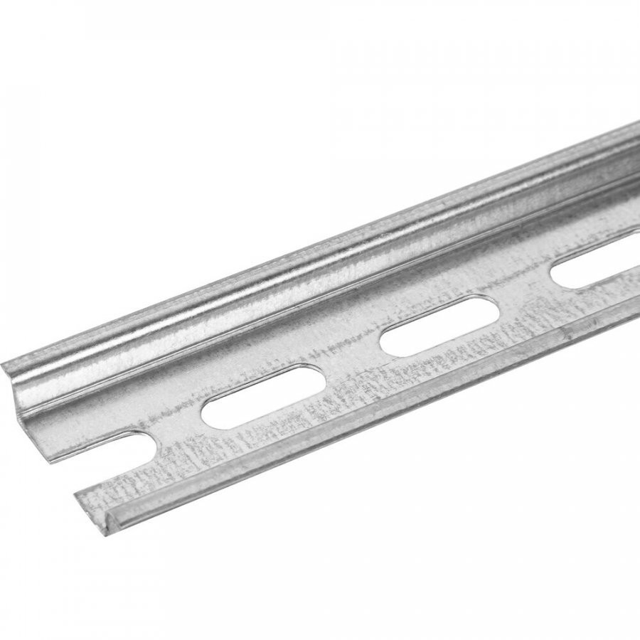 DIN-рейка L-800 мм перфорированная оцинкованная (0,8мм) (PR08.25221) DIN-рейка