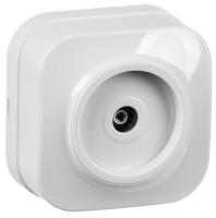 Розетка 1-местная TV GLORY РТВ20-ХБ открытой установки белый (EAH10-K01) Розетка TV