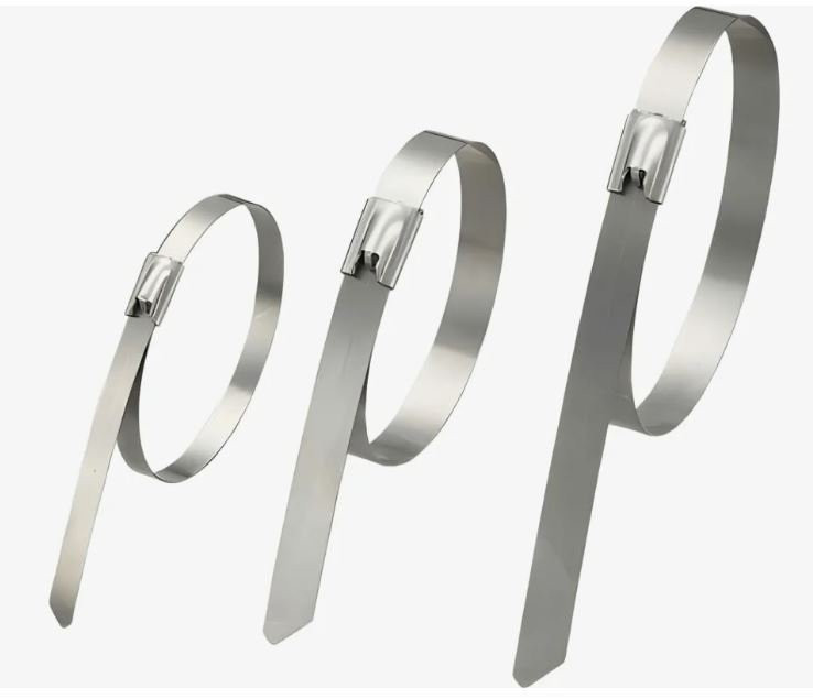 Хомут 4,6х400 из нержавеющей стали AISI 304 (100 шт) Хомут из нержавеющей стали