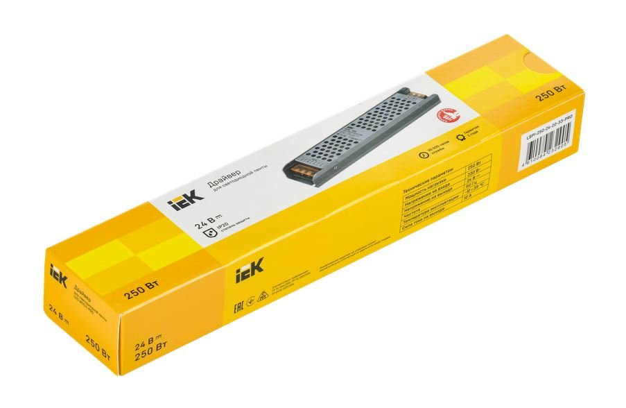 Драйвер LED ИПСН-PRO 250Вт 24В клеммы IP20 (LSP1-250-24-20-33-PRO) Драйвер LED