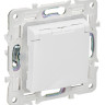 SKANDY Розетка 1-местная SK-R11W с заземлением с защитными шторками и крышкой скрытой установки 16А IP44 арктический белый (SK-R16-16-44-K01) Розетка с защитными шторками