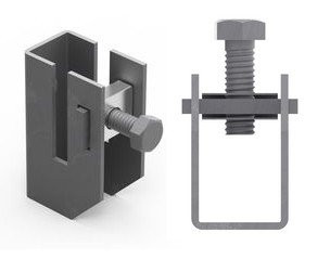 Скоба-держатель полосы с болтом (ND2312) Скоба-держатель полосы