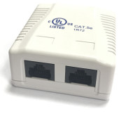 RJ-45-2 (8P8C) CAT5e, 2 выхода (LISTED) компьютерная розетка Розетка компьютерная 2 выхода