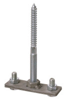 Держатель фасадный для полосы шириной 25-50мм, 100мм TDM (SQ2402-3140) Держатель