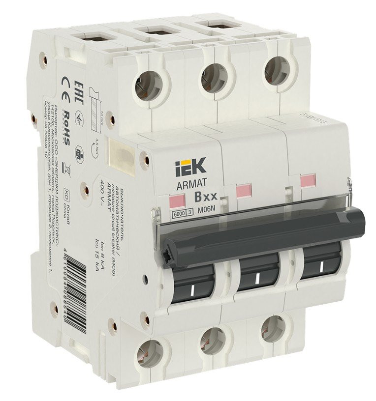 M06N 3P B 16А ARMAT (AR-M06N-3-B016) Автоматический выключатель