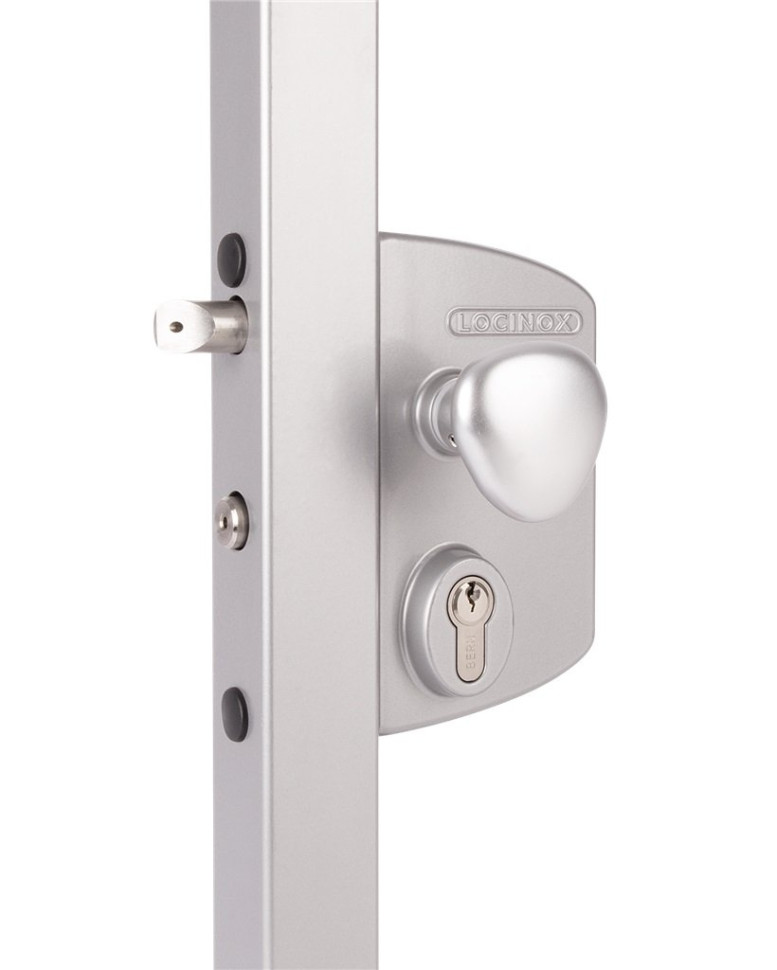 LIKQ4040 U2L (цвет: ZILV, серебро) Замок электромеханический для калиток