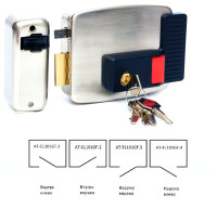 AT-EL101GF.2 (внутренний левый) Замок электромеханический накладной