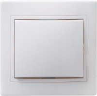 Выключатель 1-клавишный ВС10-1-0-КБ скрытой установки белый KVARTA (EVK10-K01-10-DM) Выключатель