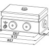 КМ IP66(Р)-0812нерж 6 вводов (8-13) (без DIN рейки) Коробка монтажная общего назначения КМ IP66(Р)-0812нерж 6 вводов (8-13) (без DIN рейки) Коробка монтажная общего назначения
