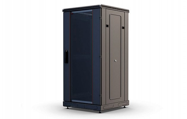 ШТ-НП-М-24U-800-1000-С-Ч (130411-01224) Шкаф телекоммуникационный 19" напольный 24U