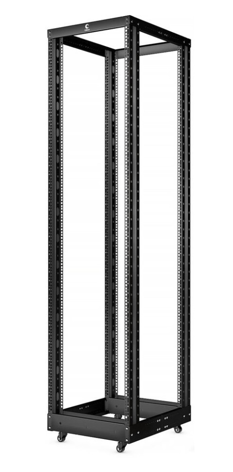 RA-37U-1000-BK (10159c) Открытая стойка 19", 37U, двухрамная, усиленная, цвет черный